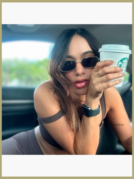 Retro Small Square Frame Sunglasses with UV400 Protection main image 5